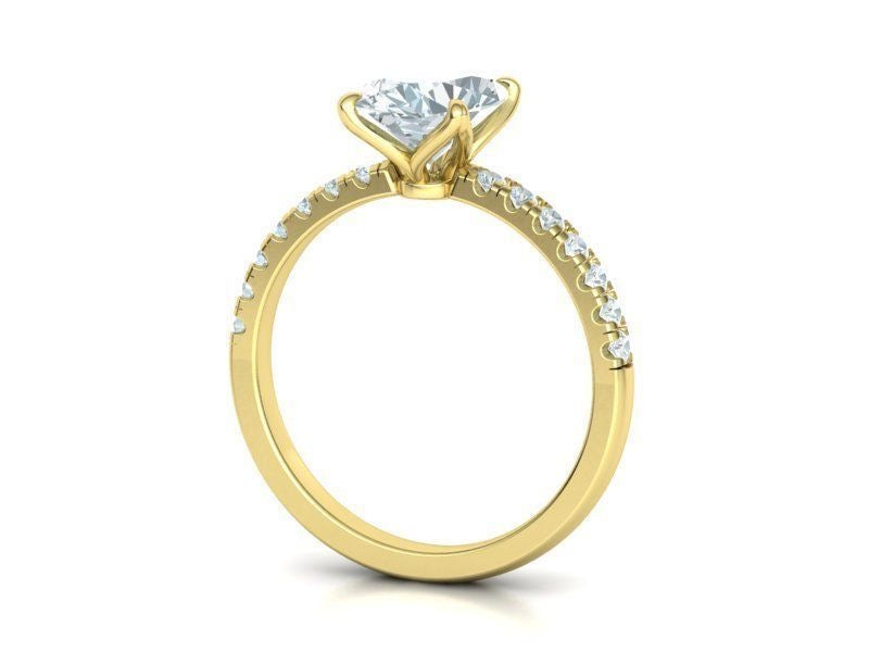 1.8 Ct Oval Engagement Ring