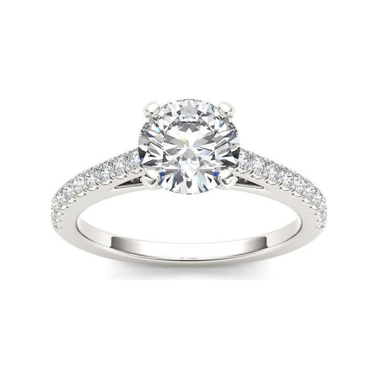 1 Carat Swirl Engagement Ring
